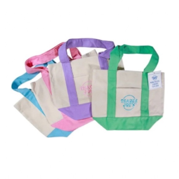 Trader Joe’s Pastel Mini Tote - Picture 1 of 5